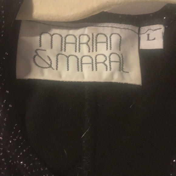 Ladies long black & purple gown - Picture 4 of 6